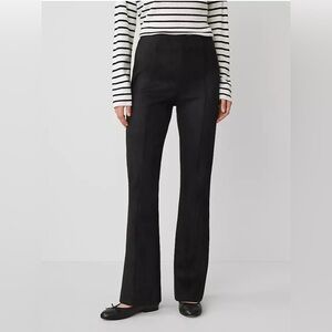 Elegant Black Women's Faux Suede Pants